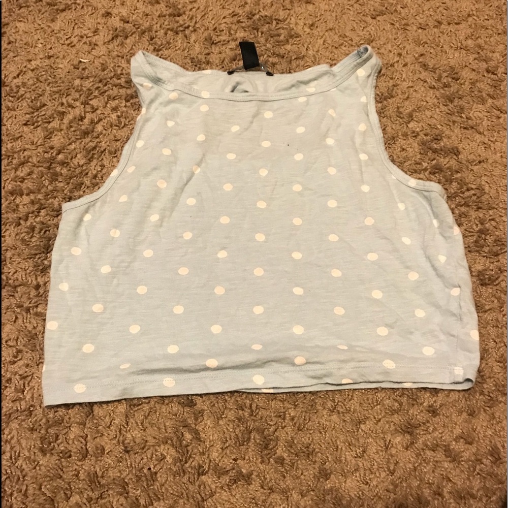 polka dot crop top